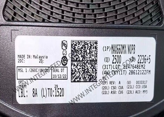 MAX660MX ইন্টিগ্রেটেড সার্কিট চিপ CMOS চার্জ-পাম্প ভোল্টেজ কনভার্টার, যার আউটপুট কারেন্ট 100mA, আউটপুট ভোল্টেজ 1.5V থেকে 5.5V এবং সুইচিং ফ্রিকোয়েন্সি 10kHz থেকে 80kHz