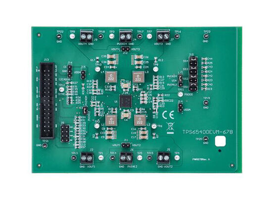 TPS65400EVM-678 এমবেডেড সলিউশন TPS65400 সিঙ্ক্রোনিক কোয়াড কনভার্টার মূল্যায়ন মডিউল
