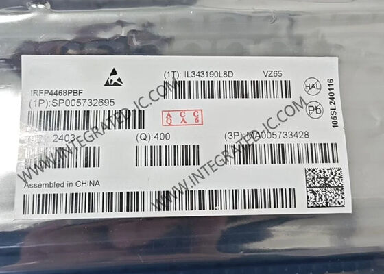 IRFP4468PBF পাওয়ার MOSFET ইন্টিগ্রেটেড সার্কিট চিপ 100V ড্রেইন-সোর্স ভোল্টেজ 290A অবিচ্ছিন্ন ড্রেইন কারেন্ট 2mOhm ড্রেইন-সোর্স প্রতিরোধক TO-247-3 প্যাকেজে