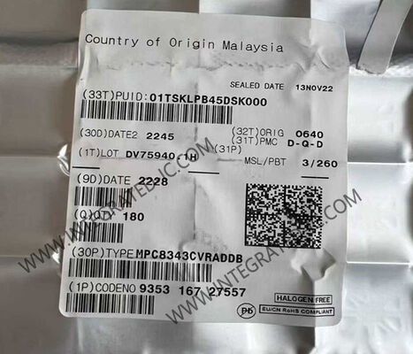 MPC8343CVRADDB মাইক্রোকন্ট্রোলার MCU 1 কোর 32-বিট 266MHz মাইক্রোপ্রসেসর IC 620-HBGA প্যাকেজে