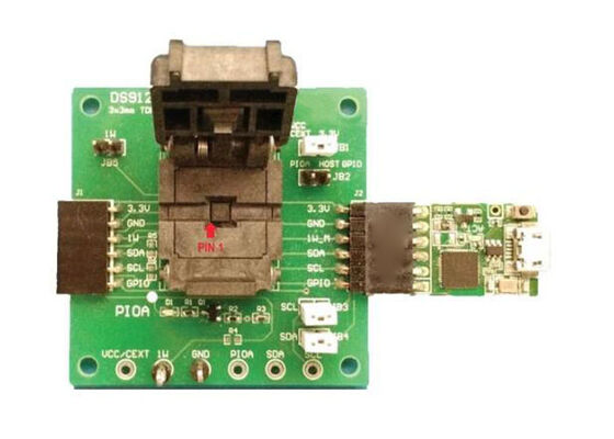 DS28E16EVKIT এম্বেডেড সলিউশনস DS28E16 DeepCover SHA-3 1-Wire প্রমাণীকরণকারী মূল্যায়ন কিট