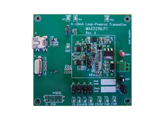 MAX5216LPTEVKIT এম্বেডেড সলিউশনস MAX5216 16-বিট রেল-টু-রেল DAC কনভার্টার মূল্যায়ন বোর্ড