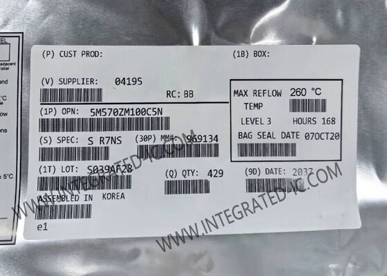 5M570ZM100C5N 9ns MAX V পারফরম্যান্স সহ ফিল্ড প্রোগ্রামযোগ্য গেট অ্যারে, TFBGA100 প্যাকেজে 570 লজিক এলিমেন্ট