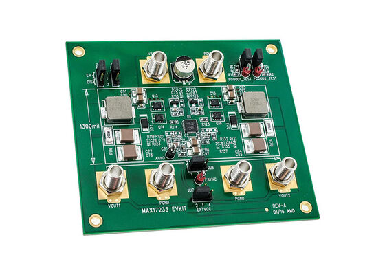 MAX17233EVKIT এমবেডেড সলিউশনস 2.2MHz সিঙ্ক্রোন ডুয়াল বাক কন্ট্রোলার মূল্যায়ন বোর্ড