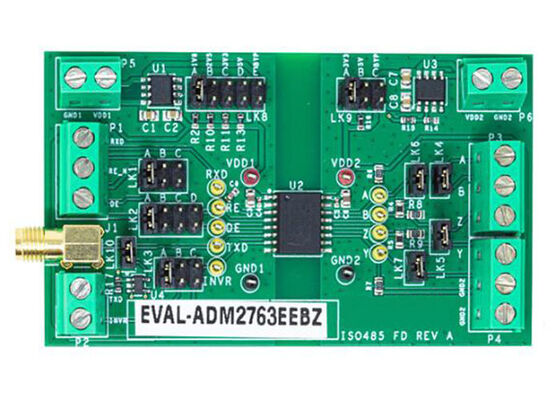 EVAL-ADM2763EEBZ এমবেডেড সলিউশন ADM2763E ফুল ডুপ্লেক্স আরএস-৪৮৫ ট্রান্সিভার মূল্যায়ন বোর্ড