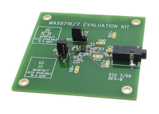 MAX9716EVKIT এমবেডেড সলিউশন MAX9716 অডিও পাওয়ার এম্প্লিফায়ার মূল্যায়ন বোর্ড
