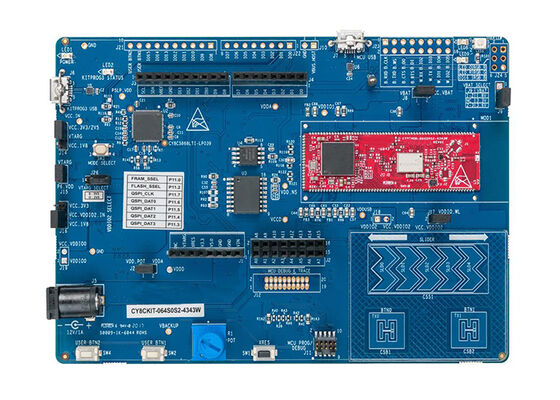 CY8CKIT-064S0S2-4343W এমবেডেড সলিউশনস ২.৪GHz PSOC™ 6 BT 5.0 RF ট্রান্সসিভার ইভালুয়েশন বোর্ড