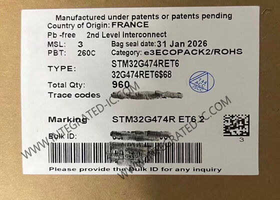 STM32G474RET6 মাইক্রোকন্ট্রোলার MCU 32-বিট 170MHz এআরএম কর্টেক্স-এম 4 এফ মাইক্রোকন্ট্রোলার