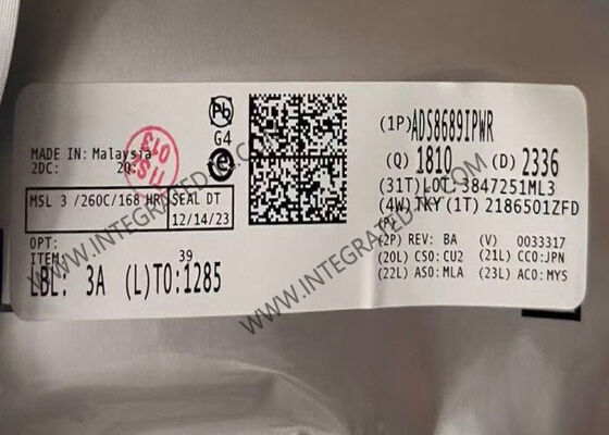 ADS8689IPWR 16-বিট 100-kSPS 1-চ্যানেল অ্যানালগ-টু-ডিজিটাল কনভার্টার ইন্টিগ্রেটেড সার্কিট চিপ