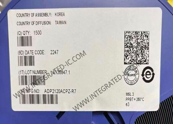 ADP2120ACPZ ইন্টিগ্রেটেড সার্কিট চিপ 1.25A 1.2MHz কম শান্ত বর্তমান সহ সিঙ্ক্রোন স্টেপ-ডাউন ডিসি-টু ডিসি নিয়ন্ত্রক