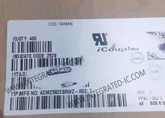 ADM2582EBRWZ ইন্টিগ্রেটেড সার্কিট চিপ, ২৫০০Vrms আইসোলেশন এবং ১৬ Mbps ডেটা রেট সহ RS-485 ট্রান্সসিভার, ±১৫ kV ESD সুরক্ষা সহ