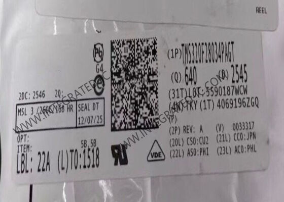 TMS320F28034PAGT 32-বিট C2000 রিয়েল-টাইম মাইক্রোকন্ট্রোলার MCU, 60MHz গতি এবং 128KB ফ্ল্যাশ মেমরি সহ