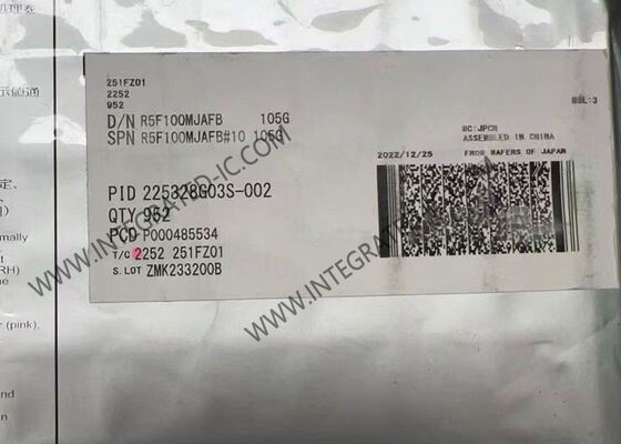 R5F100MJAFB মাইক্রোকন্ট্রোলার MCU RL78/G13 সিরিজ 16-বিট 256 kB প্রোগ্রাম মেমরি 32 MHz ক্লক ফ্রিকোয়েন্সি এবং 74 I/O সহ