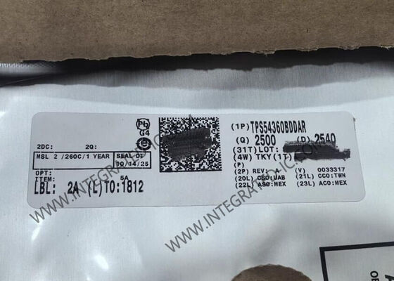 TPS54360BDDAR ইন্টিগ্রেটেড সার্কিট চিপ 3.5A স্টেপ-ডাউন ডিসি ডিসি কনভার্টার 4.5V থেকে 60V ইনপুট এবং 100kHz থেকে 2.5MHz সুইচিং ফ্রিকোয়েন্সি সহ