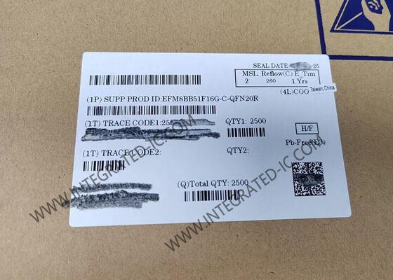 EFM8BB51F16G-C-QFN20R মাইক্রোকন্ট্রোলার এমসিইউ অটোমোটিভ সিআইপি-৫১ ৮০৫১ বিজি বি ২0-কিউএফএন প্যাকেজ