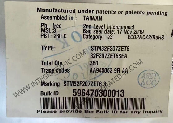 STM32F207ZET6 32-বিট ARM মাইক্রোকন্ট্রোলার MCU 120MHz গতি সহ 144-LQFP প্যাকেজে