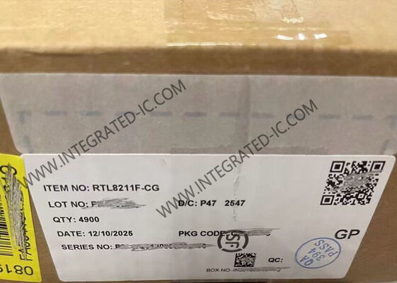 RTL8211F-CG ইথারনেট আইসি ইন্টিগ্রেটেড 10/100/1000M ইথারনেট ট্রান্সিভার QFN40 প্যাকেজ এবং IEEE 802.3 সম্মতি সহ