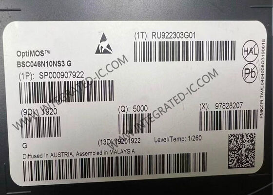 BSC046N10NS3G ইন্টিগ্রেটেড সার্কিট চিপ 100V OptiMOS TM 3 সিরিজ এন-চ্যানেল পাওয়ার MOSFET ট্রানজিস্টর