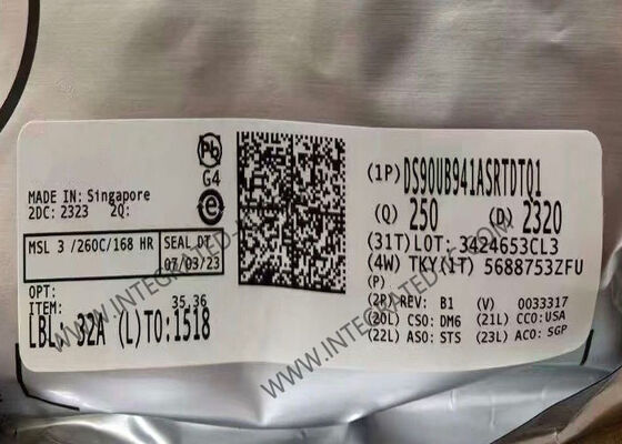 DS90UB941ASRTDTQ1 ইন্টিগ্রেটেড সার্কিট চিপ ২কে ডিএসআই টু এফপিডি-লিঙ্ক III সিরিয়ালাইজার