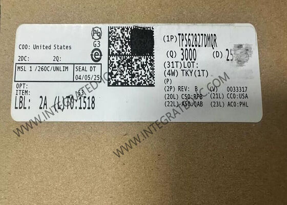 TPS62827DMQR ইন্টিগ্রেটেড সার্কিট চিপ 4A সিঙ্ক্রোন স্টেপ-ডাউন কনভার্টার 2.2MHz সুইচিং ফ্রিকোয়েন্সি এবং 4μA শান্ত বর্তমান সহ