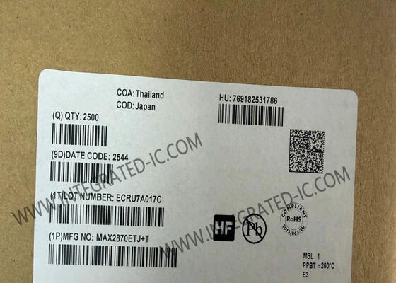 MAX2870ETJ ভোল্টেজ নিয়ন্ত্রিত ওসিলেটর সহ অতি-বিস্তৃতব্যান্ড ফেজ-লকড লুপ 23.5MHz থেকে 6GHz নিম্ন ফেজ গোলমাল ভগ্নাংশ-এন এবং ইন্টিজার-এন মোড