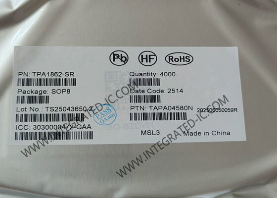 TPA1862-SR 40V 6MHz Zero-Drift Operational Amplifier IC চিপ রেল-টু-রেল আউটপুট সহ
