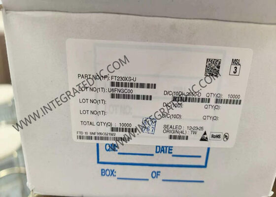 FT230XS-U ইন্টিগ্রেটেড সার্কিট চিপ 12Mb/s USB ফুল স্পিড থেকে 3MBaud UART ইন্টারফেস কম শক্তি খরচ 8mA