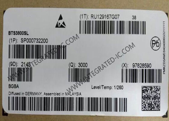 BTS3800SL ইন্টিগ্রেটেড সার্কিট চিপ পাওয়ার সুইচ 350mA আউটপুট বর্তমান এবং অটোমোটিভ এবং শিল্প অ্যাপ্লিকেশন জন্য এমবেডেড সুরক্ষা ফাংশন সঙ্গে