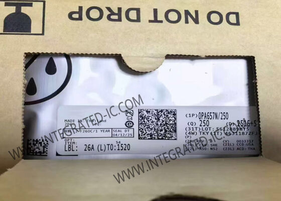 OPA657N/250 1.6GHz কম নয়েজ FET-700V/µs স্লিউ রেট সহ ইনপুট অপারেশনাল এমপ্লিফায়ার
