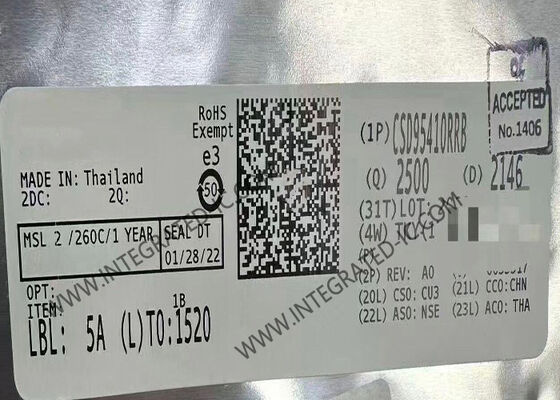 CSD95410RRB ইন্টিগ্রেটেড সার্কিট চিপ NexFET™ স্মার্ট পাওয়ার স্টেজ সহ 90A পিক ক্রমাগত উচ্চ-ফ্রিকোয়েন্সি অপারেশন এবং 95% এর বেশি সিস্টেম দক্ষতা