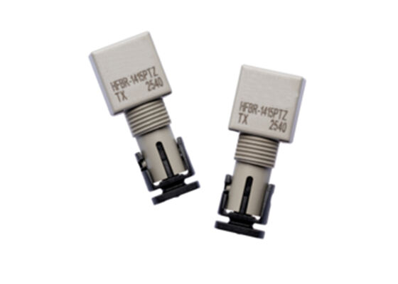 ইথারনেট অ্যাপ্লিকেশনের জন্য 50 Mb/s ডেটা রেট সহ HFBR-1415PTZ 820nm LED ফাইবার অপটিক ট্রান্সমিটার