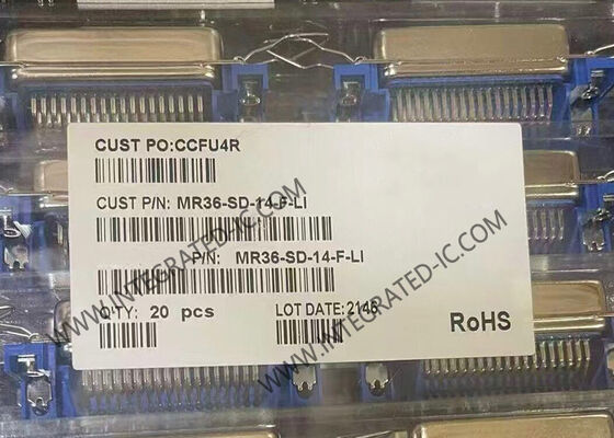 সুনির্দিষ্ট অবস্থান নির্ধারণের জন্য MR36-SD-14-F-LI 14-পিন উচ্চ-ঘনত্বের রিবন IDC সংযোগকারী সোনার ধাতুপট্টাবৃত পরিচিতিগুলির সাথে