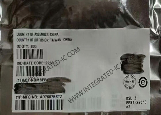 AD7607BSTZ 8-চ্যানেল 14-বিট এনালগ-টু-ডিজিটাল কনভার্টার ডেটা অ্যাক্সিভেশন সিস্টেম 200 কেএসপিএস স্যাম্পলিং রেট সহ