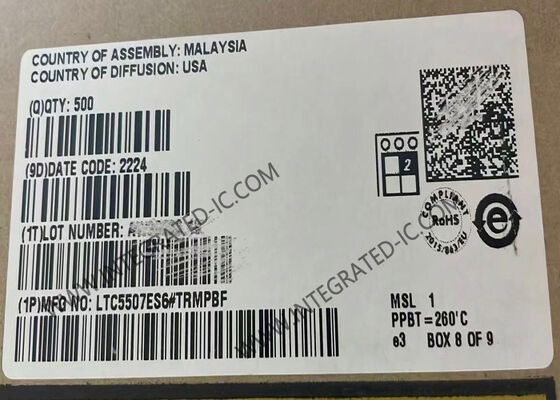 LTC5507ES6 RF পাওয়ার ডিটেক্টর ইন্টিগ্রেটেড সার্কিট চিপ 100kHz থেকে 1GHz ফ্রিকোয়েন্সি এবং কম 550µA অপারেটিং কারেন্ট