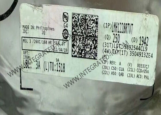 LMH1228RTVT 12G UHD-SDI ডুয়াল ক্যাবল ড্রাইভার আইসি চিপ পেশাদার ভিডিওর জন্য ইন্টিগ্রেটেড Reclocker সঙ্গে