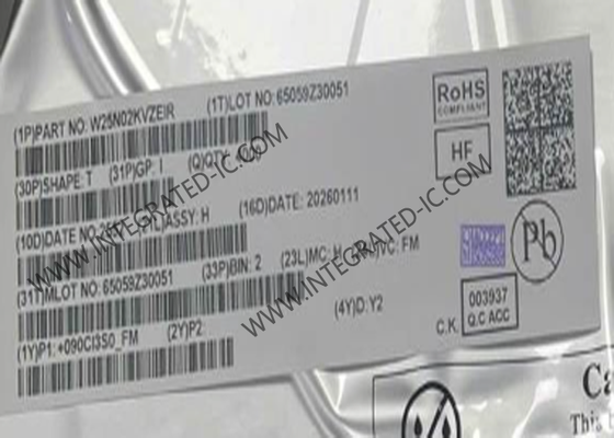 মেমরি আইসি চিপ W25N02KVZEIR 2Gbit Quad SPI ফ্ল্যাশ NAND মেমরি আইসি WDFN8