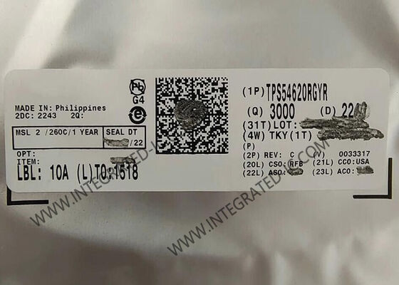 টিপিএস৫4620আরজিওয়াইআর ৬এ আউটপুট সিনক্রোনাস বাক কনভার্টার ২০0কেএইচজেড থেকে ১.৬এমএইচজেড সুইচিং ফ্রিকোয়েন্সি ইন্টিগ্রেটেড সার্কিট চিপ
