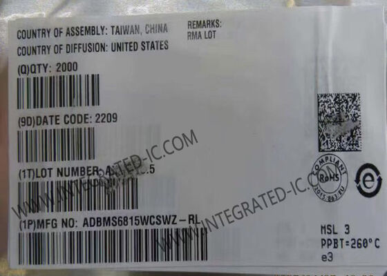 ADBMS6815WCSWZ ইন্টিগ্রেটেড সার্কিট চিপ ১২ চ্যানেল মাল্টিসেল ব্যাটারি মনিটর