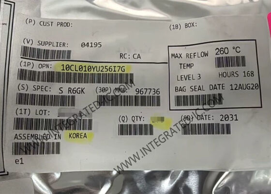 10CL010YU256I7G 1.2V সাইক্লোন 10 এলপি ফিল্ড প্রোগ্রামযোগ্য গেট অ্যারে FPGA 256-LFBGA