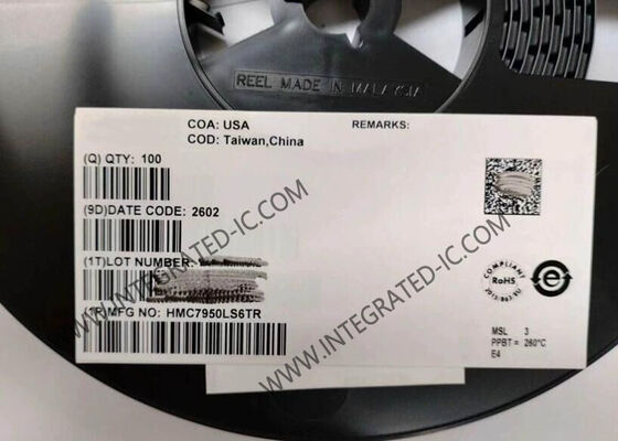 HMC7950LS6TR ওয়্যারলেস কমিউনিকেশন মডিউল ১ চ্যানেল ২.০ ডিবি কম শব্দযুক্ত আরএফ এম্প্লিফায়ার সহ