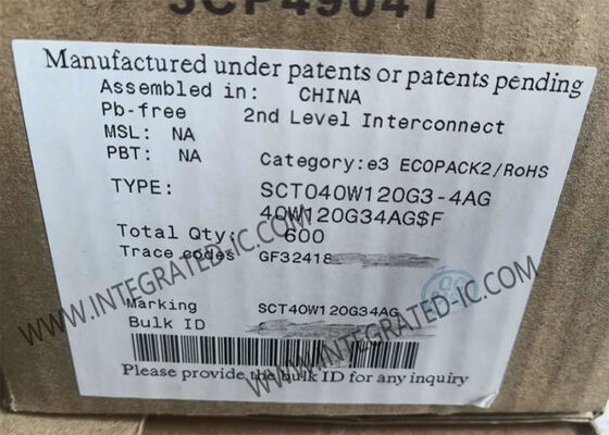 SCT040W120G3-4AG অটোমোটিভ সিলিকন কার্বাইড পাওয়ার ট্রানজিস্টর ইন্টিগ্রেটেড সার্কিট চিপ