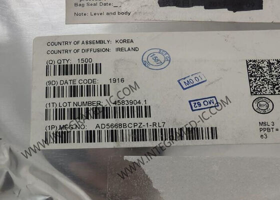 AD5668BCPZ-1 ইন্টিগ্রেটেড সার্কিট চিপ অক্টাল 16-বিট এসপিআই ভোল্টেজ আউটপুট ডিজিটাল থেকে অ্যানালগ রূপান্তরকারী