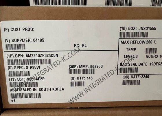 5M2210ZF324C5N সিস্টেম প্রোগ্রামযোগ্য FPGA, 324-পিন FBGA এবং 271 I/O সহ কমপ্লেক্স প্রোগ্রামযোগ্য লজিক ডিভাইস