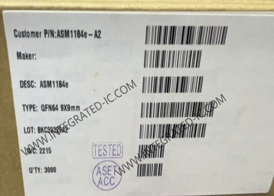 ASM1184E ইন্টিগ্রেটেড সার্কিট চিপ PCIe ব্রিজ চিপ PCIe x1 Gen2 QFN-64 প্যাকেজ এবং I2C ইন্টারফেস সহ