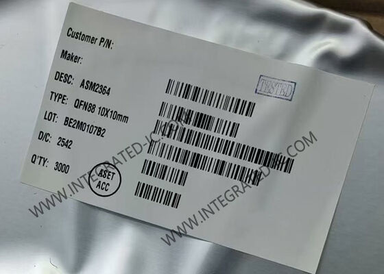 ASM2364 ইন্টিগ্রেটেড সার্কিট চিপ 20G PCI এক্সপ্রেস এবং QFN-88 প্যাকেজে USB3.2 Gen2x2 সহ