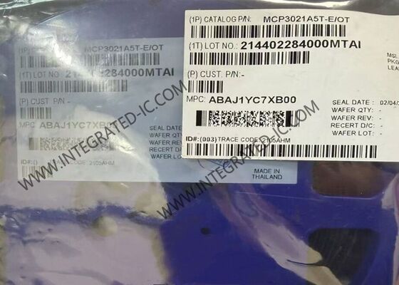 MCP3021A5T-E/OT 10-Bit Resolution Low-Power ADC Integrated Circuit Chip with I2C Interface