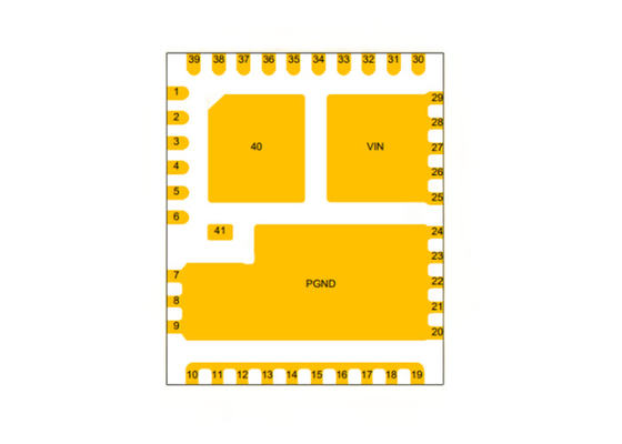 5.5V 60A সিঙ্ক্রোনাস বক কনভার্টার IC 1.25MHz CSD95481RWJ হাই কারেন্ট