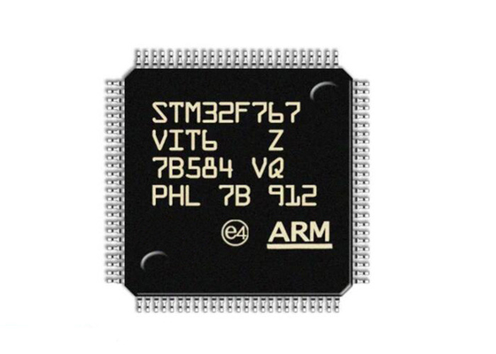 উচ্চ কর্মক্ষমতা STM32F767VIT6 2Mbytes মাইক্রোকন্ট্রোলার IC LQFP100 একক কোর