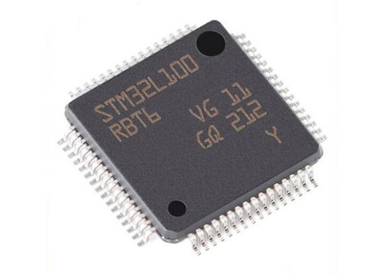 32MHz ইন্টিগ্রেটেড সার্কিট চিপ STM32L100RBT6 একক কোর মাইক্রোকন্ট্রোলার IC 64LQFP