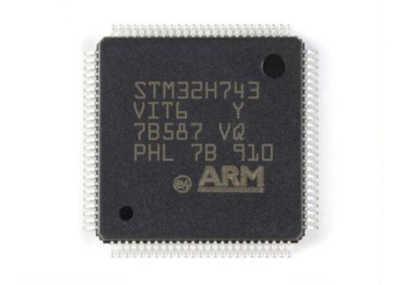480MHz ARM Cortex M7 STM32H743VIT6 একক কোর মাইক্রোকন্ট্রোলার চিপ LQFP100